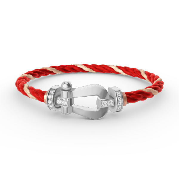 [Stellar Jewelry]FORCE LARGE HORSESHOE HALF DIAMOND BRACELET SILVER