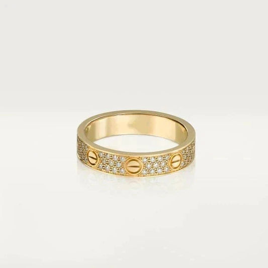 [Stellar Jewelry]LOVE RING 3.6MM DIAMOND PAVED